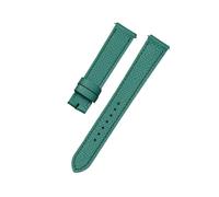LMPVPDGADZ Accesorios for reloj, cinturón de cuero de capa superior de 20mm, adecuado for Hermes H Hour HH1.510/501, correas de reloj for textura en relieve(Grn,16mm)