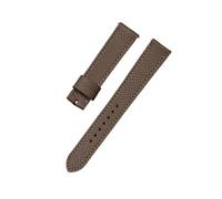 LMPVPDGADZ Accesorios for reloj, cinturón de cuero de capa superior de 20mm, adecuado for Hermes H Hour HH1.510/501, correas de reloj for textura en relieve(Dark brown,16mm)