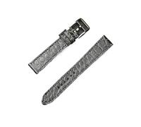 LMPVPDGADZ Accesorios Pulsera de cuero de piel de 16 mm Cinturón de repuesto apto for correa de reloj Her-mes Grano de bambú Grano redondo(Grey r without buckl)