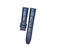 LMPVPDGADZ Ajuste adecuado for IWC, correa de reloj de piel PORTOFINO, negro, marrón, azul marino, capa superior de cuero, accesorios for reloj de hombre(Navy blue without b,22mm)