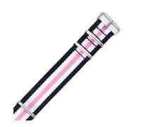 LMPVPDGADZ Ajuste for Daniel Ajuste for Wellington Ajuste for Tissot Ajuste for Rolex Water Ghost Ajuste for Citizen Ajuste for Seiko Correa de reloj de nailon elástico 18 20 22 mm((5) Pink,22mm)