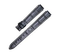 LMPVPDGADZ Ajuste for Rado Fit for Centrix Leather R30939125 R30554105 Correa de reloj clásica y práctica(Black (Ms.),14mm bulge12mm)