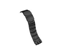 LMPVPDGADZ Compatible for correa de reloj de acero de precisión Swatch YTS401 402 409 713 serie YTB400, correa de reloj de acero de doble muesca, pulsera de 20mm(Schwarz)