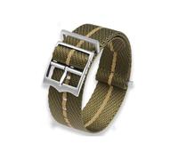 LMPVPDGADZ Correa de nailon de primera calidad de 20 mm y 22 mm, pulsera de repuesto, correa de reloj de nailon ajustable, estilo de paso único, apto for Omega/apto for Rolex Nylonowe Paski(White Blac