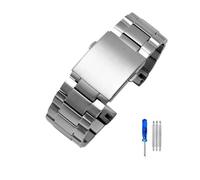 LMPVPDGADZ Correa de reloj cómoda de acero inoxidable sólido, apta for diésel Dz4318 Dz4323 Dz4283, correa de reloj masculina de 26mm(Steel)