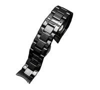 LMPVPDGADZ Correa de reloj de cerámica AR1451 AR1452 AR1400 AR1410 correas de reloj for cierre de acero inoxidable 22mm 24mm(AR-1452,22mm)