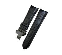 LMPVPDGADZ Correa de reloj de cuero de 22mm, 23mm y 24mm apta for Tissot 1853 Couturier T035 T035627 T035410, herramientas for correa de reloj en negro y marrón(Black-Black,23mm)