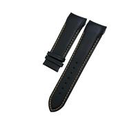 LMPVPDGADZ Correa de reloj de cuero de 22mm, 23mm y 24mm apta for Tissot 1853 Couturier T035 T035627 T035410, herramientas for correa de reloj en negro y marrón(Black Orange,23mm)