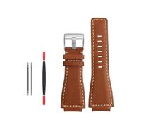 LMPVPDGADZ Correa de reloj de goma de silicona for hombre, correa de reloj de 24mm for junta convexa, color verde oliva, negro y marrón, compatible for Bell Ross BR0393 BR0392(Blue White)