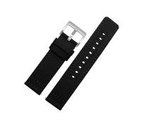 LMPVPDGADZ Correa de reloj de lona de liberación rápida, 18mm, 19mm, 20mm, 22mm, correas de nailon, pulsera de repuesto, accesorios for reloj(Black 1,20mm)