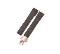 LMPVPDGADZ Correa de reloj de silicona for boca de arco apta for Patek Philippe Aquanaut5167A/5164, correas de reloj plegables de granada de 21mm(Dark brown-Rose-Z18)