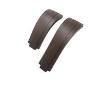 LMPVPDGADZ Correa de reloj for hebilla corta de goma de 20 mm y 21 mm apta for Rolex Fit for Daytona Submariner Role OYSTERFLEX Yacht Master Correa de silicona for muñeca pequeña(Brown,20mm)