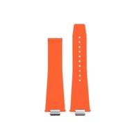 LMPVPDGADZ Correa de reloj for hombre de 12mm apta for Tissot PRX T137.407 T137.410 Super Player correa de reloj de goma de moda pulsera de silicona de liberación rápida(Orange no buckle)