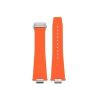 LMPVPDGADZ Correa de reloj for hombre de 12mm apta for Tissot PRX T137.407 T137.410 Super Player correa de reloj de goma de moda pulsera de silicona de liberación rápida(Orange Silver)