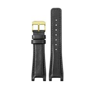 LMPVPDGADZ Correa de reloj for interfaz cóncava delicada, compatible for GC, compatible for Gucci YA1332 YA1333 YA1335, Material de la correa 16x10 20x12 22x14(Black-GD-K1,20x12mm)
