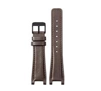 LMPVPDGADZ Correa de reloj for interfaz cóncava delicada, compatible for GC, compatible for Gucci YA1332 YA1333 YA1335, Material de la correa 16x10 20x12 22x14(Brown-BK-K1,16x10mm)