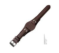 LMPVPDGADZ Correas de reloj de cuero transpirables y respetuosas for la piel aptas for Fossil Ch2564 Ch2565 Ch2891 Ch3051 Series Correa 22mm(Brown(LZ)-Black-K8)