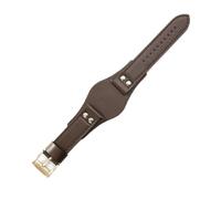 LMPVPDGADZ Correas de reloj de cuero transpirables y respetuosas for la piel aptas for Fossil Ch2564 Ch2565 Ch2891 Ch3051 Series Correa 22mm(Brown(PW)-Rose-K8)