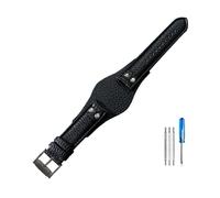 LMPVPDGADZ Correas de reloj de cuero transpirables y respetuosas for la piel aptas for Fossil Ch2564 Ch2565 Ch2891 Ch3051 Series Correa 22mm(Black(LZ)-Black-K8)