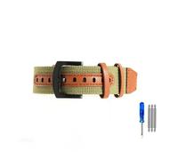 LMPVPDGADZ Correas de reloj de nailon aptas for Rolex Apto for Seiko Apto for Hamilton Apto for Omega Khaki Field Correa retro 20 22 mm(Army green-Black,22mm)