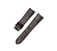 LMPVPDGADZ Cuero negro marrón oscuro ajuste adecuado for Zenith 21mm 22mm correa de reloj cabeza de arco accesorios de reloj for hombres(Dark brown,22mm)