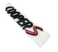 LMPVPDGADZ Emblema for el Logo S en 3D ABS Negro for Maletero de Coche, Compatible for R55, R56, F56, R50, R52, F55 y R53 Accesorios Adhesivos(Glossy Black)