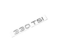LMPVPDGADZ Etiqueta for Passat B8, Letras ABS Negro Plateado Cromado, Adhesivo for Maletero Trasero, Emblema de Estilo for Coche, Logotipo(330TSI-Chrome)