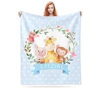 LMQJDZ Manta de Bebé Personalizada con Texto de Nombre, Personalizado Bebés Niños y Niñas Manta de Franela, para Bebés, Recién Nacidos, Nuevas Mamás, Niños, Mascotas Regalos Personalizados,