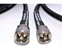 LMR-400/LMR400 Times - Cable coaxial de baja pérdida para microondas, PL259 UHF macho a UHF macho, antena de radio CB jamón de 25 pies, fabricado en los Estados Unidos por Cable Assemblies Now