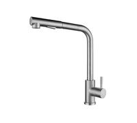 LMRJHAZ 304 grifo de cocina de acero inoxidable con spray spray spray una sola manija de 360 ° de holgura giratoria de lavado caliente y fría.