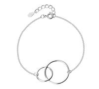 LMRJHAZ Accesorios para niñas 1 PPC Pulsera de plata para mujeres Diseño geométrico elegante Joya de muñeca de muñeca Collar de cadena hecha a mano