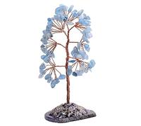 LMRJHAZ Árbol de Cristal Natural CRISMA CRIBE Muestra de Piedra Money Feng Shui Ornaments Árbol de la Vida Figuras Agata Stand Stand Decoración del hogar