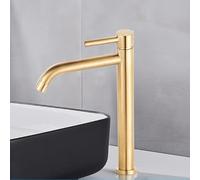 LMRJHAZ Black Chrome Tall Basin Fregadero Fregadero delgado de baño delgado batidora de agua Tapón de agua fría tapa de agua fría grúa