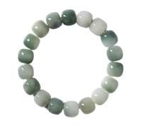 LMRJHAZ Braceletas de Cuentas, 12 * 11 mm 18 Granos Bodhi Bead Bodhi Pulseras de Cuentas de Cuentas de Cuentas de Semillas Blancas para Mujeres Balancio de meditación de Yoga (gradiente Blanco y