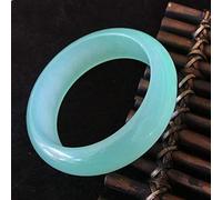 LMRJHAZ Brazalete de Hielo jadeita de Jade Jade, Brazalete Verde de Hielo jadeita, Pulsera de Jade Jade Bangle, Jade, Jade para Madre a Novia, 56-58 mm (60)