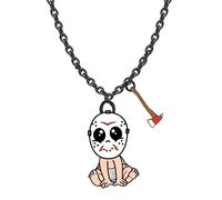 LMRJHAZ Cartoón de Halloween Lindo Collar de Colgantes de muñecas Vestidos de Vestuario Collar para Mujeres Hombres