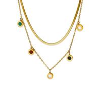 LMRJHAZ Collar Cadena Cadena Men Mujeres Cabello de joyería Collar Star Moon Colgante para Mujeres Joyas