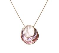 LMRJHAZ Collar Cadena Colgante Hombres Mujeres Joyas Redondas para Mujeres