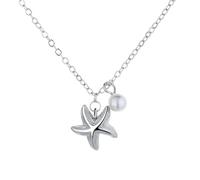 LMRJHAZ Collar de Gargantilla Colgante de Encanto de Perlas de Estrella de Estrella de Estrella de Estrella