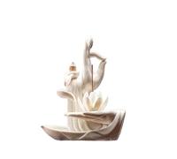 LMRJHAZ Estatua de Buda Buda Blanco Buda Lotus Incienso Buda Estatua de la Estatua de la Sala de Estar Entrada de la Oficina Feng Shui Decoración Feng Shui Decoración