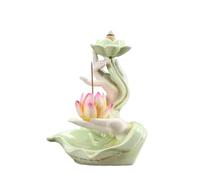 LMRJHAZ Estatua de Buda Cerámica Buda Los Adornos para la Mano para la decoración del hogar se Pueden Colocar en la Sala de Estar de Fragancia de Flujo inverso decoración del vestíbulo Feng Shui