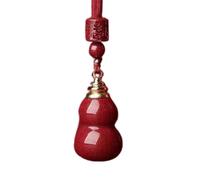 LMRJHAZ Feng Shui Collar Cinnabar Collar de Cristal Wu Lou Collar de Cuerda de Cuerda roja Amuleta Buena Suerte Collar de Chakra Chakra Collar de Cuarzo de Cristal para Mujeres Hombres, Rojo Wu Lou