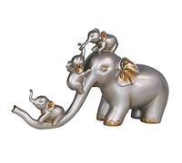 LMRJHAZ Feng Shui Elefante Estatuas y Figuras Decoración, Nórdica Elefante Elefante Figurado Artesanía de Resina Ornamento de esculturas de Animales, para la Sala de Estar de la Sala de Estar