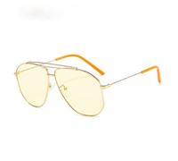 LMRJHAZ Gafas de Sol de polígono de aleación para Hombres Gafas Solas Mujeres Retro Rosa Claro Tonos de Gran tamaño