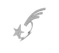 LMRJHAZ Girl Products Anillos Anillo Joyería Mujeres Men Star Open for Women Lady Crystal Rings Party Farty Gifts