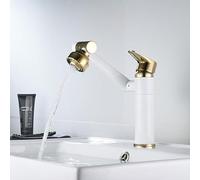 LMRJHAZ Grifo de baño, Grifo del Lavabo del baño, 360 ° rotatable, Toque de Mezclador de baño Moderno, Grifo de Lavabo, mezcladora de Palanca única, instalación de un Solo Orificio, Grifo de Cascada
