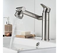 LMRJHAZ Grifo de baño, Grifo del Lavabo del baño, 360 ° rotatable, Toque de Mezclador de baño Moderno, Grifo de Lavabo, mezcladora de Palanca única, instalación de un Solo Orificio, Grifo de Cascada