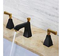LMRJHAZ Grifo de baño, mango mezclador, grifo de baño, lavavajilla de lavado de lavado de baño, lavabo para lavado de lavado de lavado de 3 hoyos, toque de lavado de lavado de 3 hoyos, toque de