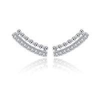 LMRJHAZ Heart Stars Pendientes de sementales para mujeres Joyas finas de boda