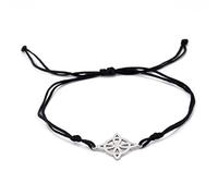 LMRJHAZ Joya de Chicas Pendiente de brujería de la Luna de la Luna Titanio de Acero Pentagrama Caja de Cajas Wiccan Joyería Bruja Pulsera de Amuleto para Mujeres Men Rope Rope Pulseras Accesorios